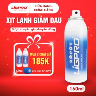 Chai Xịt Lạnh Giảm Đau, Thảo Dược LIGPRO Nhỏ Gọn Giảm Đau Chấn Thương Thể Thao, Giảm Căng Cơ 160ml