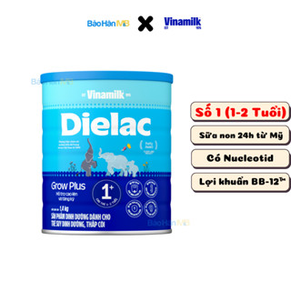  Sữa Bột  Dielac Grow Plus Vinamilk số 1 + - Phát triển toàn diện- Lon 850g và Lon 1,4kg   Date Mới   