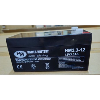 Ắc quy 12V 3.3Ah HAMES HM3.3-12/ pin sạc 12V-3.3ah