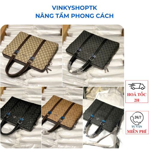 Túi xách công sở cặp laptop nam nữ cao cấp 2 ngăn kéo cặp da thật đựng máy tính xách tay