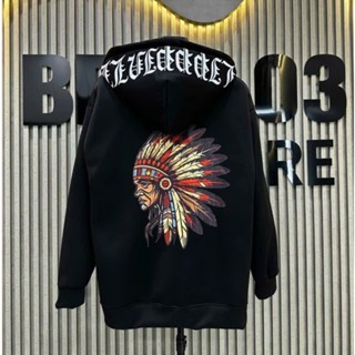 Áo Khoác Philipp Plein Thổ Dân Da Màu Siêu Chất. Áo Hoodie Nam Nữ Thổ Dân Da Màu Phối Mũ 2 Lớp Chất Vải Nỉ Tàu.