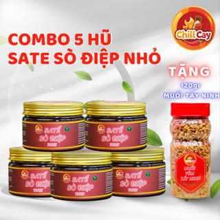   COMBO 5 HŨ NHỎ TẶNG MUỐI TN 120GR  Sa tế sò điệp sốt trộn mì hủ tiếu phở tẩm ướp thịt nướng hủ 150g và 350G. 