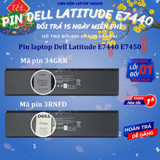 Pin Laptop Dell Latitude E7440 E7450 – E7440 47WH 34GKR F38HT T19VW PFXCR G0G2M 909H5 7440 7450 ZIN