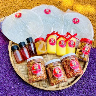 Combo XUÂN Bánh Tráng Phơi Sương Kem Kem Food, Muối Tép Hành Phi, Bơ Trứng, Muối Béo, Sốt Tắc, Ớt Rim