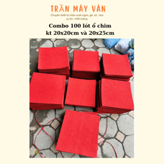 Combo 100 thảm lót ổ cho chim bồ câu kích thước 20 x 20cm và 20x25cm, thảm lót rổ đẻ lồng chim dày dặn