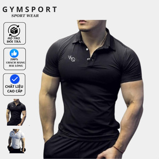 Áo Thun POLO  Thể Thao Nam Form Ôm Body  Chất Thun Lạnh Co Dãn 4Chiều