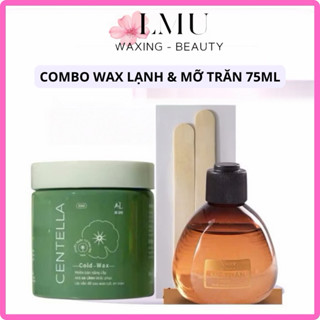 Combo Sáp wax lông lạnh An lành kèm mỡ trăn nguyên chất Nstore 75ml giúp lông mọc chậm thưa mỏng dần