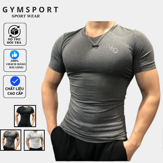 Áo Thun CỔ TYM  Tập Gym Nam Form Ôm Body Vải Thun Lạnh Thể Thao Co Dãn Tốt