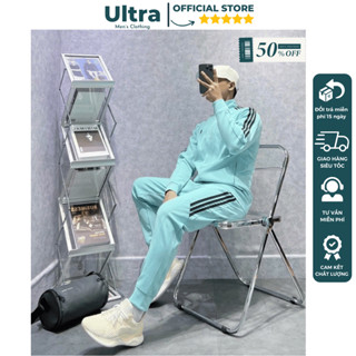 Bộ nỉ nam thể thao Adidas thu đông dày dặn cao cấp Hàng loại 1 Ultra Men UD4-309
