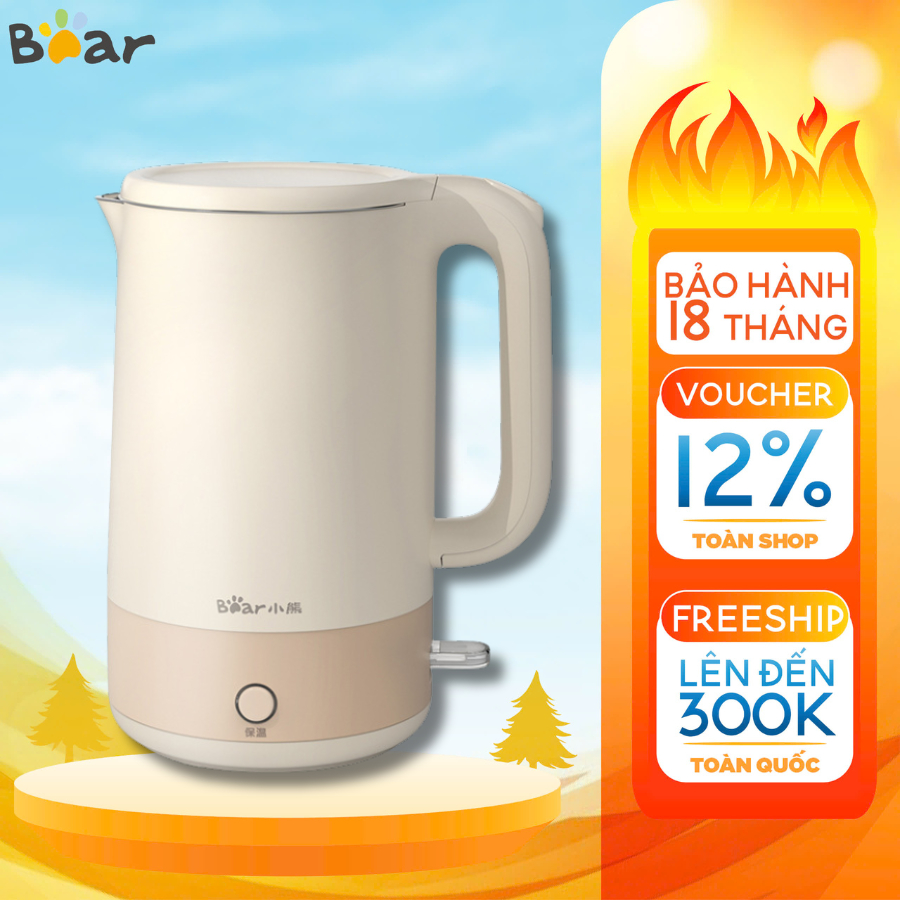 Ấm siêu tốc 1.7L Bear ZDH Q17H5