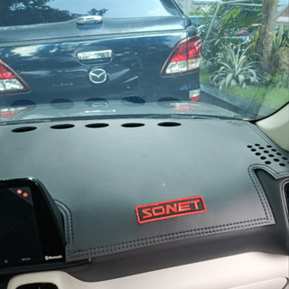 Thảm Taplo Ô Tô KIA Seltos Sorento Sonet Carens Cerato K3 K5 Morning Carnival Chất Liệu Da Cacbon Da Vân Gỗ MAXSTORE