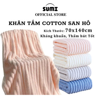 Khăn Tắm Sumi Chất Liệu Cotton San Hô Thấm Hút Kháng Khuẩn Tốt