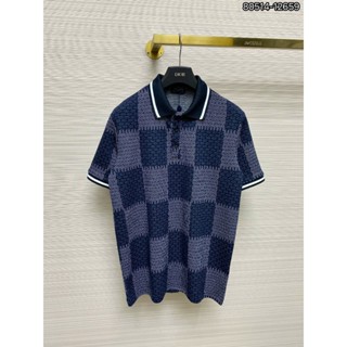 Áo Polo nam LV cổ bẻ họa tiết thun basic cộc tay phong cách trẻ trung chuẩn form