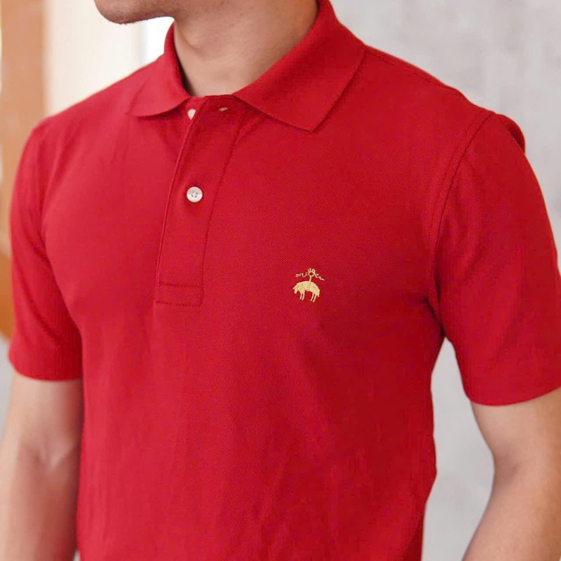 Áo polo Sốp Phô Mai - Brooks brothers golden Supima - RED