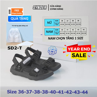  Giày sandal quai hậu SYNDER phiên bản mới nhất SD2-T - màu Đen Full 