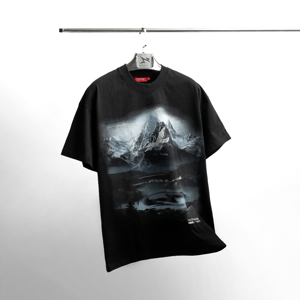 Áo thun NOWSAIGON Mountain Tee - Đen - Local Brand Chính Hãng