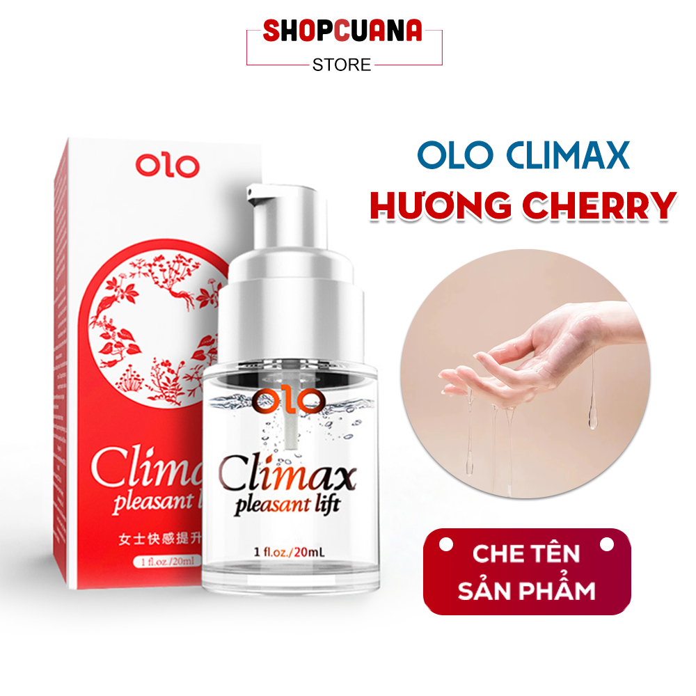 Gel Bôi Trơn Olo Climax Dành Cho Nữ (Chai 20ml) - Gel Bôi Trơn Gốc Nước Hương Cherry, Nhẹ Dịu.