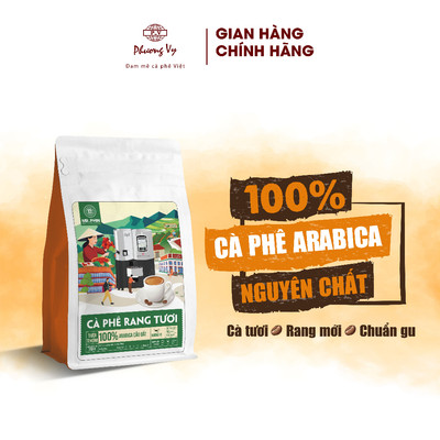 Cà Phê Nguyên Chất Mr. Phin TƯƠI THƠM 250g, 100% cà phê Arabica vừa mới rang, Phương Vy Coffee