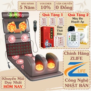 Máy massage toàn thân nhật bản, đệm ghế massage chính hãng ZLIFE Z30, matxa cổ vai gáy lưng chân