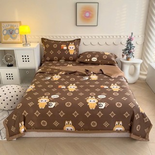 Bộ chăn ga gối lụa thái chất liệu thoáng mát mềm mại - Ga giường vỏ gối Nhà Shy - Chăn Đã Có Bông