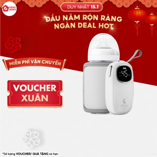 Túi ủ bình sữa Moaz BeBe MB067, MB081 Máy hâm sữa cầm tay thông minh pha và giữ ấm chuẩn nhiệt độ - BH 12 tháng