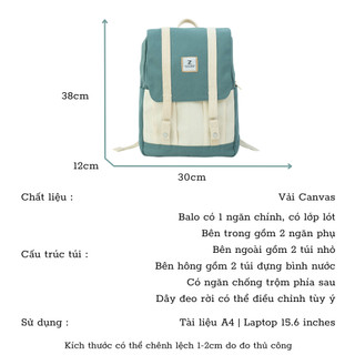 Balo vải canvas Tera Backpack
