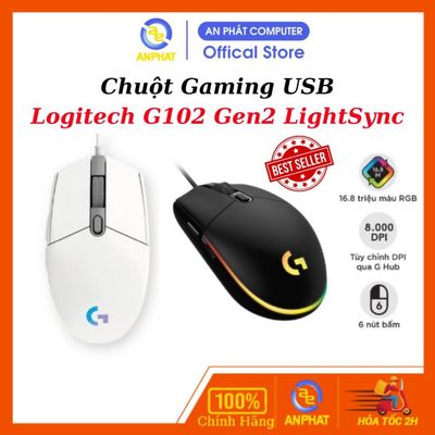 Chuột game Logitech G102 gen 2 Lightsync LED RGB - Chính hãng BH 24 tháng