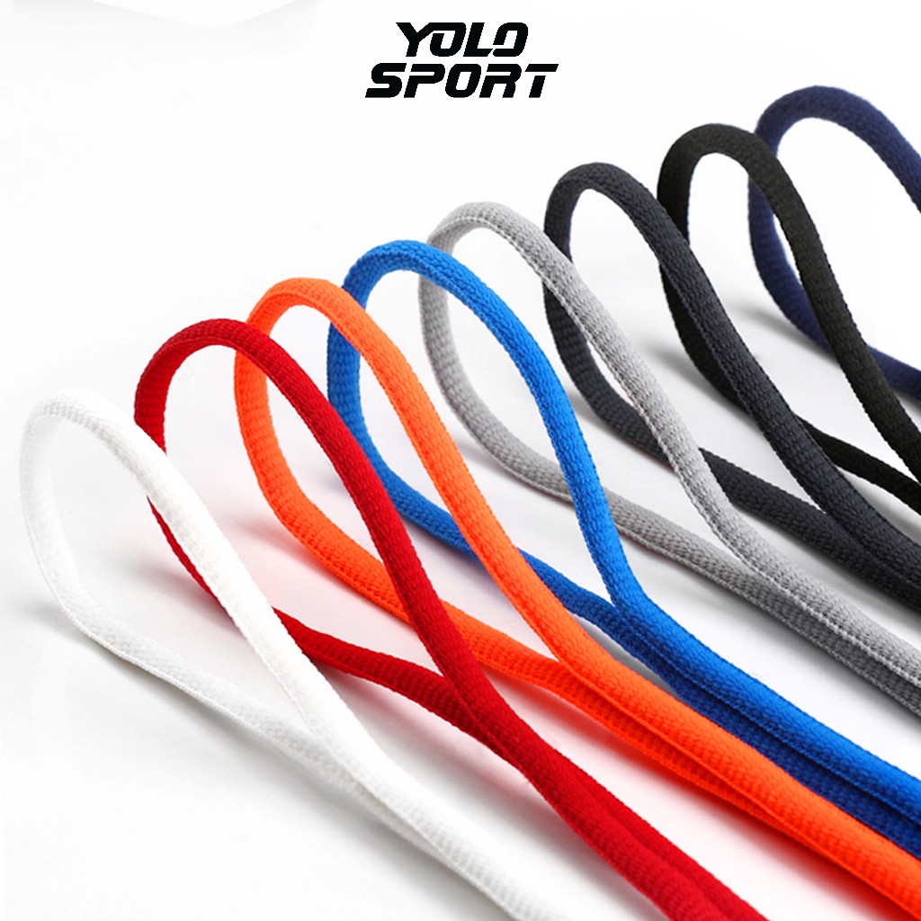 Dây Giày Oval Bản 6mm Cao Cấp Cho Giày Thể Thao Bóng Rổ Giày Chạy Bộ 34 Màu Nổi Bật Sneaker 120cm Shoelaces Phụ Kiện