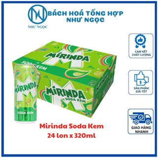  Nước Ngọt Có Ga Mirinda Soda Kem Lon x 320ml - Bách Hóa Tổng Hợp Như Ngọc 