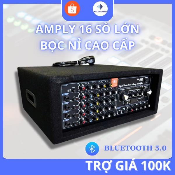 AMPLY 16 SÒ LỚN PA-9000 BỌC NỈ CAO CẤP BLUETOOTH 5.0 - HOÀN HẢO CHO KARAOKE GIA ĐÌNH VÀ NGHE NHẠC