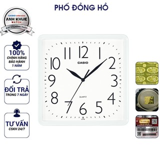 Đồng hồ treo tường chính hãng Casio Anh Khuê IQ-06-7DF (Tặng kèm pin)