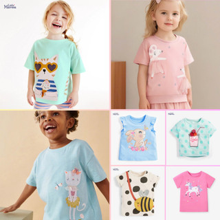  BST áo thun hè cotton nhiều mẫu dễ thương cho bé gái 2-7 tuổi Mẫu mới LMG5 - Little Maven Chính Hãng 