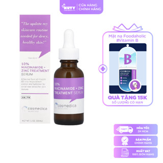 Tinh Chất Cosmedica 10% Niacinamide Zinc Treatment (30ml)