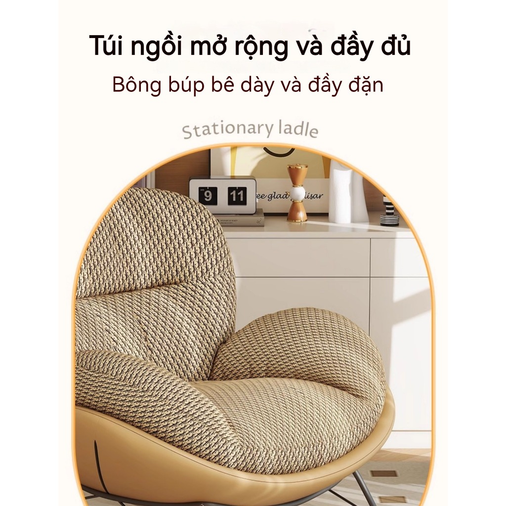 Phong cách Bắc Âu ghế bập bênh phòng khách ban công ghế giải trí nhà phòng ngủ lười sofa đơn ghế ngh | BigBuy360 - bigbuy360.vn