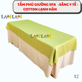 Tấm Phủ Cotton -Giường Massage , Spa , Săng Y Tế, Ga Vải Trải Giường Spa- Mềm Mại Thoài Mái