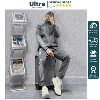  Đồ bộ thu đông nam Adidas cao cấp khoá kéo dài tay bộ nỉ nam mùa đông dày dặn hàng hiệu thiết kế 2024 Ultra UD4-3136 