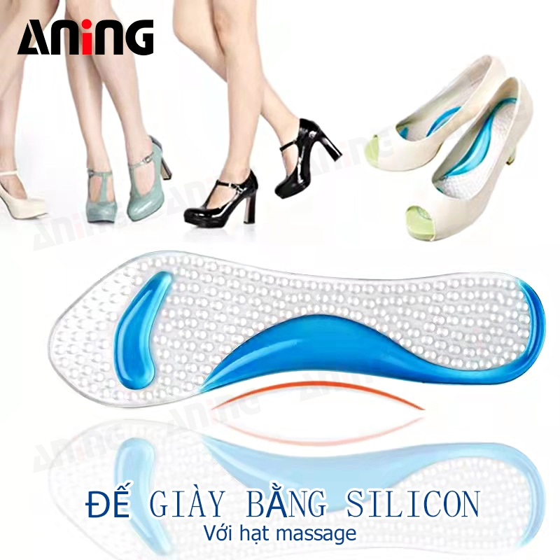 Lót Giày Cao Gót Silicon Gel, Đệm Massage Chân Nữ Thoải Mái