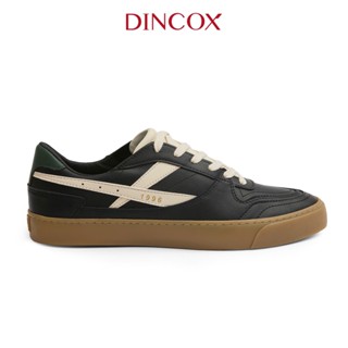  New Arrivals | Giày Da Sneaker Nam DC39 BLACK COFFEE DINCOX Shoes Đế Bằng - Microfiber Leather 