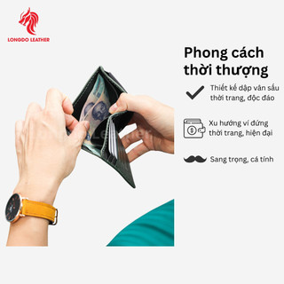Ví da cao cấp da bò thật thương hiệu Longdo Leather BD07