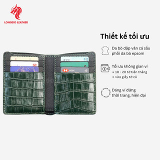 Ví da cao cấp da bò thật thương hiệu Longdo Leather BD07