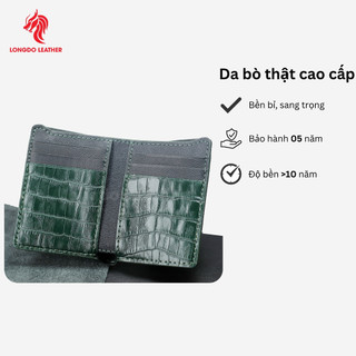 Ví da cao cấp da bò thật thương hiệu Longdo Leather BD07