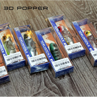 Mồi lure 3D Popper, mồi câu cá, mồi giả