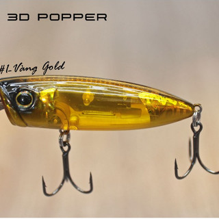 Mồi lure 3D Popper, mồi câu cá, mồi giả