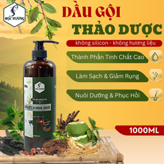 Dầu gội thảo dược bồ kết hoa nhài 1000ml Mộc Hương, giảm khô gãy, mượt tóc, dưỡng mượt tóc