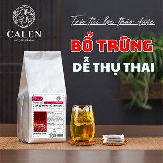 Trà túi lọc thảo dược bổ trứng Calen tăng số lượng và chất lượng trứng, hỗ trợ ấm tử cung, tăng khả năng thhh.ụ thai