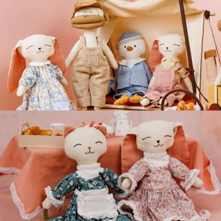 Combo thú bông vải phối sẵn đồ Tiệm tạp hoá Nhà May