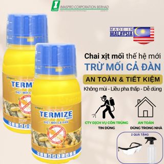 Combo Thuốc phòng và diệt mối tận gốc Hợp Trí Termize 200SC 50ml không mùi, an toàn dùng trong nhà, vườn cây