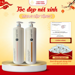 Dầu gội xả Kosifate Collagen dưỡng sinh sạch gàu mềm mượt 1000ML