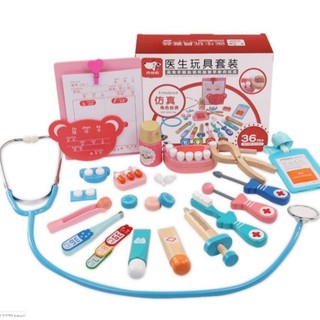Đồ chơi bác sĩ bằng gỗ cho bé, có tai nghe