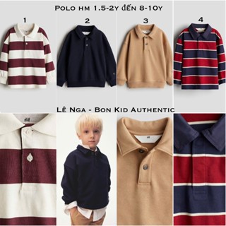 Áo nỉ/ áo thun polo bé trai HM US/ UK/ JP chính hãng sz từ 1.5-2y đến 8-10y